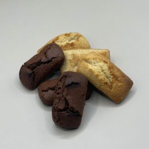 Financier cake chocolate set
